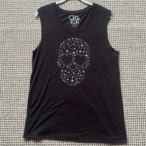 Heart Eyes Skull Tank